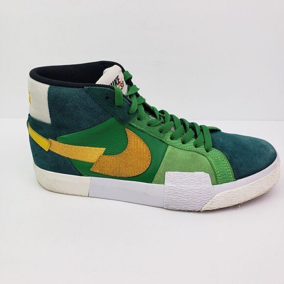Nike SB Blazer Mid Mens Size 8.5 Mosaic Green Skate Sneaker Shoes DA8854 300 main image 5